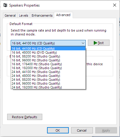 Roon Knowledge Base Alles Über Audio Audio unter Windows ACM Premium Audio