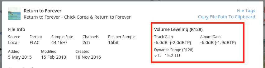 Roon Knowledge Base Alles Über Audio MUSE Präzise Audiokontrolle Volume Leveling ACM Premium Audio