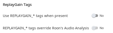 Roon Knowledge Base Alles Über Audio MUSE Präzise Audiokontrolle Volume Leveling ACM Premium Audio