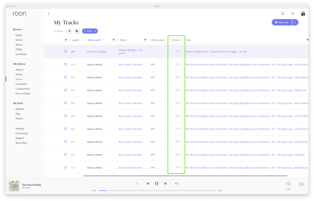 Roon Knowledge Base Dynamikumfang ACM Premium Audio