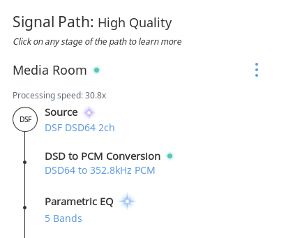 Roon Knowledge Base Allgemeine Audioeinstellungen Umwandlung in PCM ACM Premium Audio