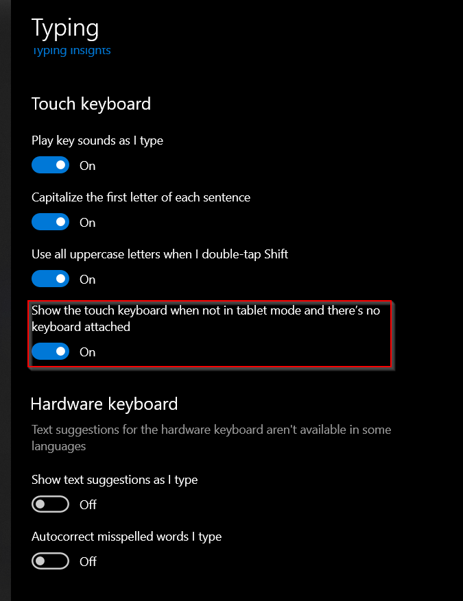 Roon Knowledge Base Fehlerbehebung Bildschirmtastatur für Windows-Touchscreen-Laptops ACM Premium Audio