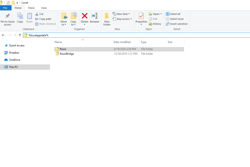 Roon Knowledge Base Fehlerbehebung Standort der Datenbank ACM Premium Audio
