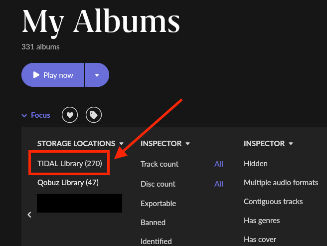 Roon Knowledge Base FAQs FAQ: Entfernen von Tidal-Inhalten aus Ihrer Roon-Bibliothek ACM Premium Audio