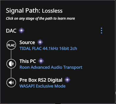 Roon Knowledge Base FAQs FAQ: Was ist Signal Path? ACM Premium Audio