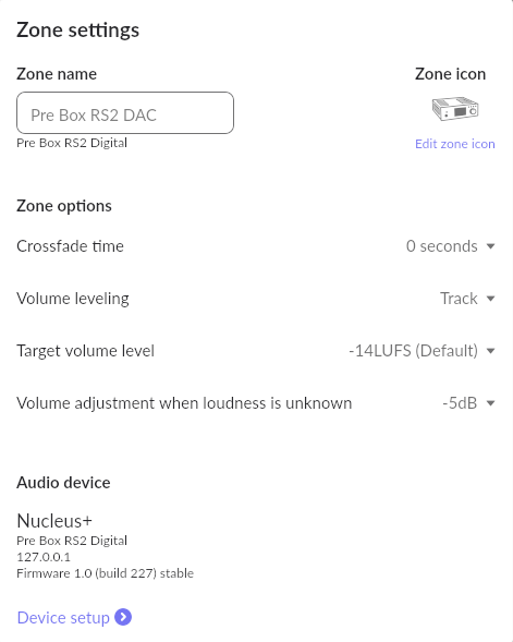 Roon Knowledge Base FAQs FAQ: Wo kann ich eine Überblendung einstellen? ACM Premium Audio