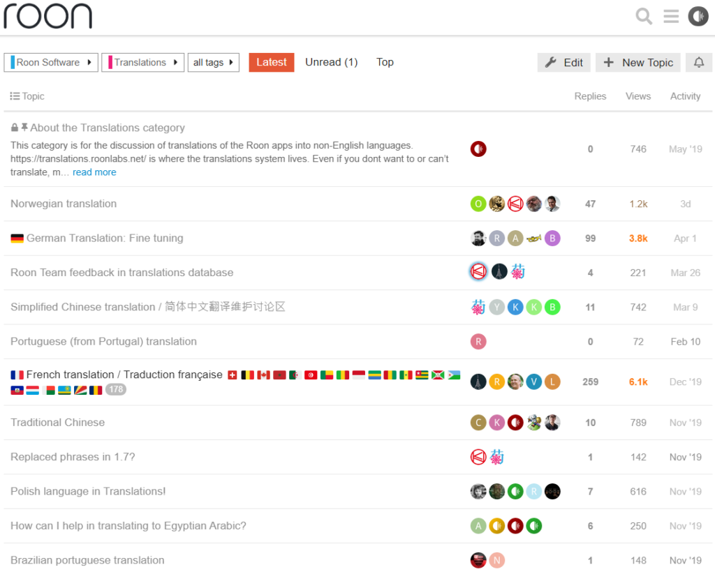 Roon Knowledge Base FAQs Roon Translations Nutzungshinweise ACM Premium Audio