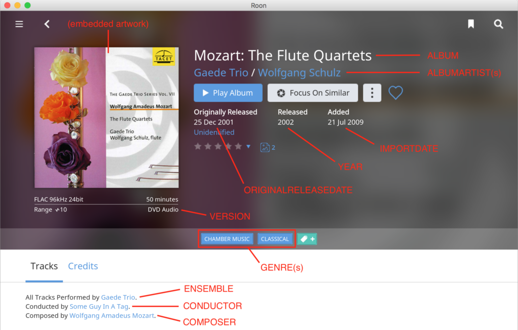 Roon Knowledge Base Verwalten Der Musikbibliothek Datei-Tag Bewährte Praxis ACM Premium Audio