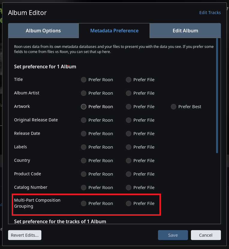 Roon Knowledge Base Verwalten Der Musikbibliothek Datei-Tag Bewährte Praxis ACM Premium Audio