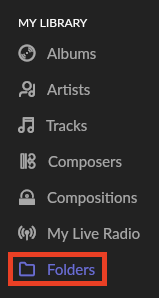 Roon Knowledge Base Verwalten Ihrer Musikbibliothek Ordnerbrowser ACM Premium Audio