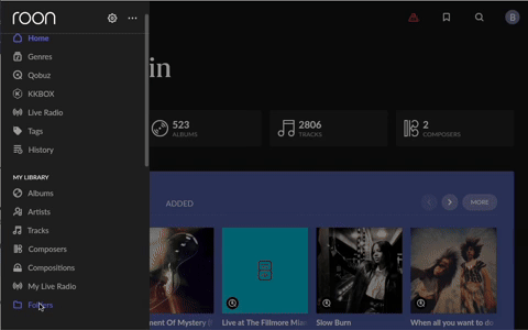 Roon Knowledge Base Verwalten Ihrer Musikbibliothek Ordnerbrowser ACM Premium Audio