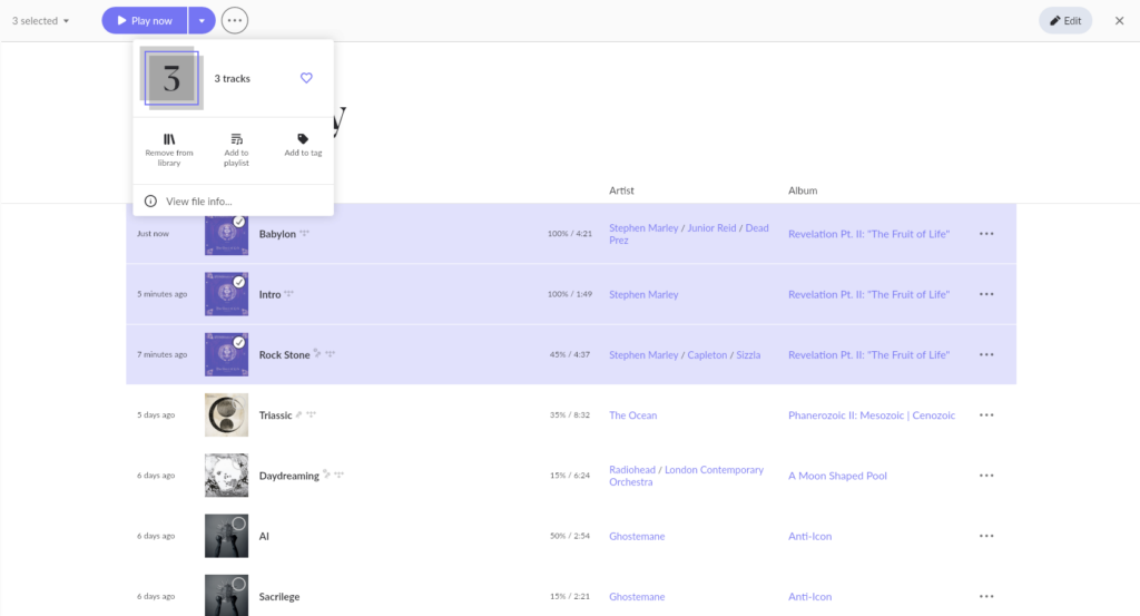 Roon Knowledge Base Verwalten Der Musikbibliothek Wiedergabelisten Erstellen ACM Premium Audio