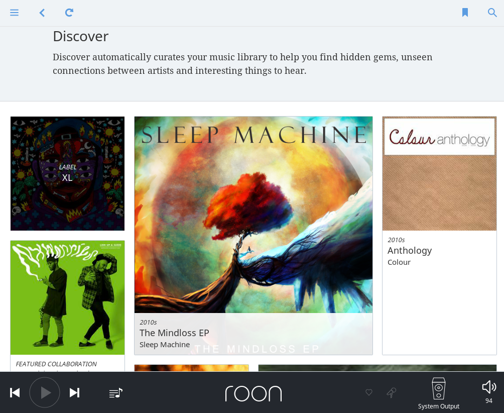 Roon Knowledge Base Neue Musik Entdecken Discover ACM Premium Audio