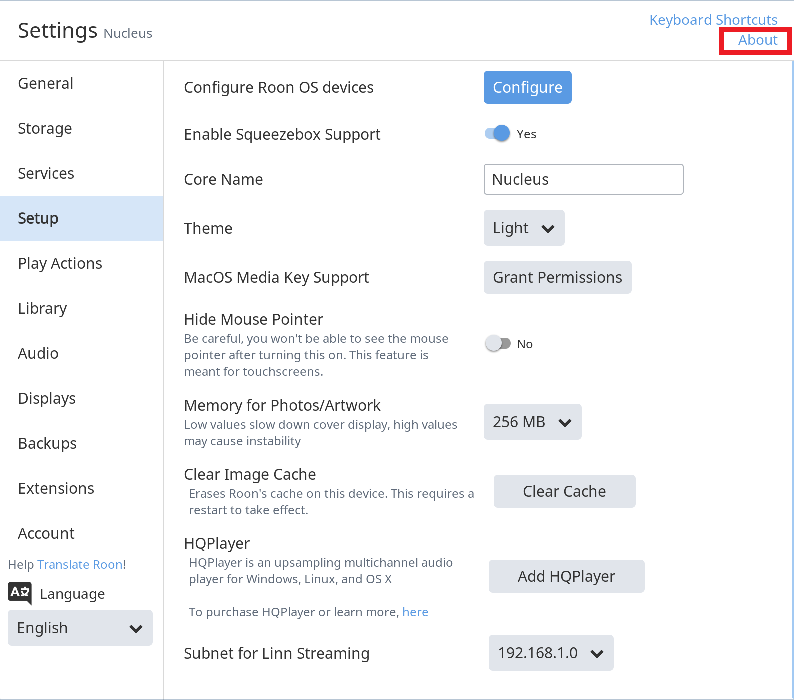 Roon Knowledge Base Über Nucleus Nucleus Aktualisieren ACM Premium Audio