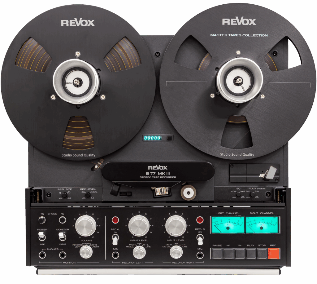 revox tonbandmaschine b77 mkiii frontal klappe offen removebg
