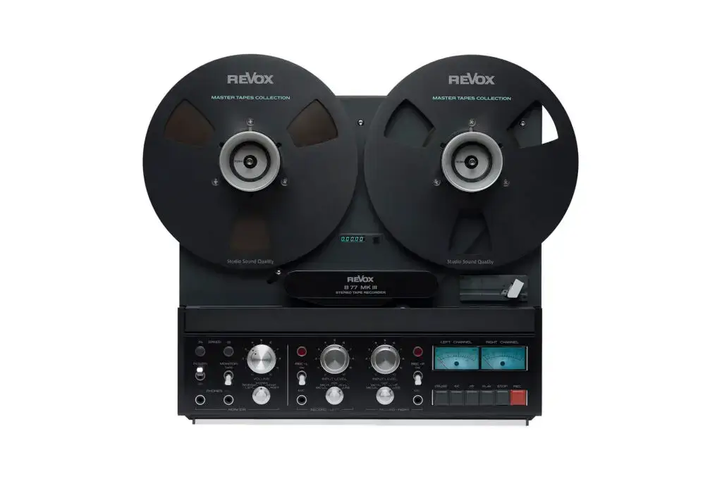 Revox Tonbandmaschiene B77 MK III kostenlos und unverbindlich als Testpaket zu Hause ausprobieren.