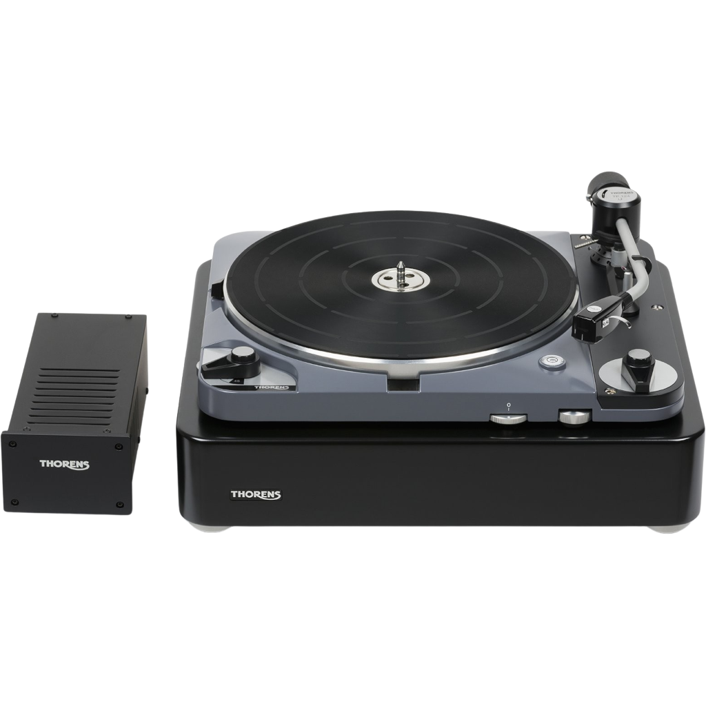Thorens Plattenspieler TD 124 DD kostenlos und unverbindlich als Testpaket zu Hause ausprobieren.