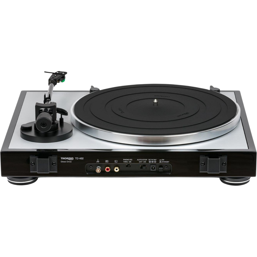Thorens Plattenspieler TD 402 DD kostenlos und unverbindlich als Testpaket zu Hause ausprobieren.