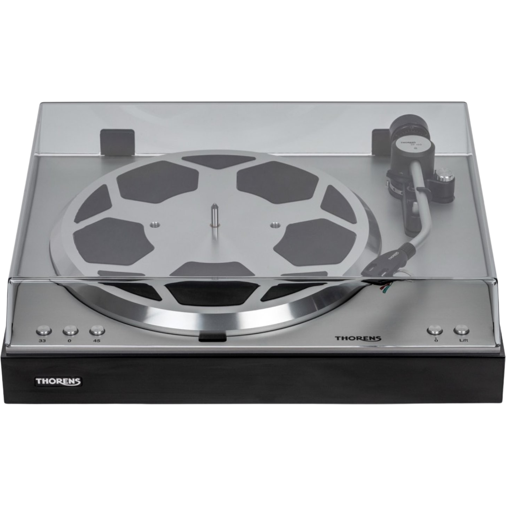 Thorens Plattenspieler TD 404 DD kostenlos und unverbindlich als Testpaket zu Hause ausprobieren.