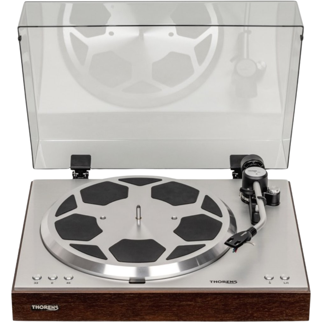Thorens Plattenspieler TD 404 DD kostenlos und unverbindlich als Testpaket zu Hause ausprobieren.